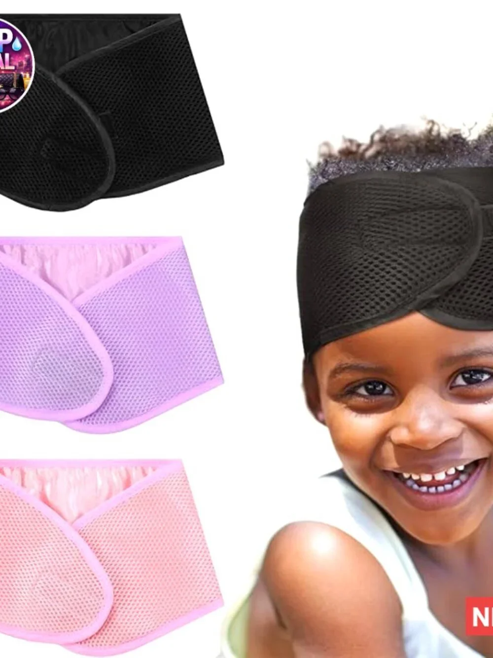 Satin And Mesh Sleeping Head Wrap Adjustable Hair Care Wrap